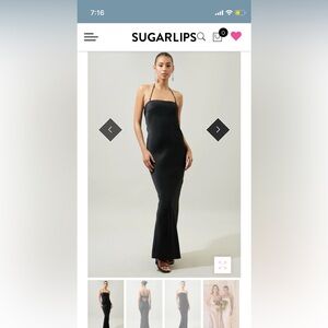 NWT sugar lips black gown